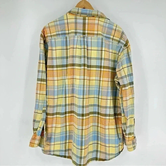 Orvis Signature heavyweight cotton plaid button down shirt - Picture 2 of 8